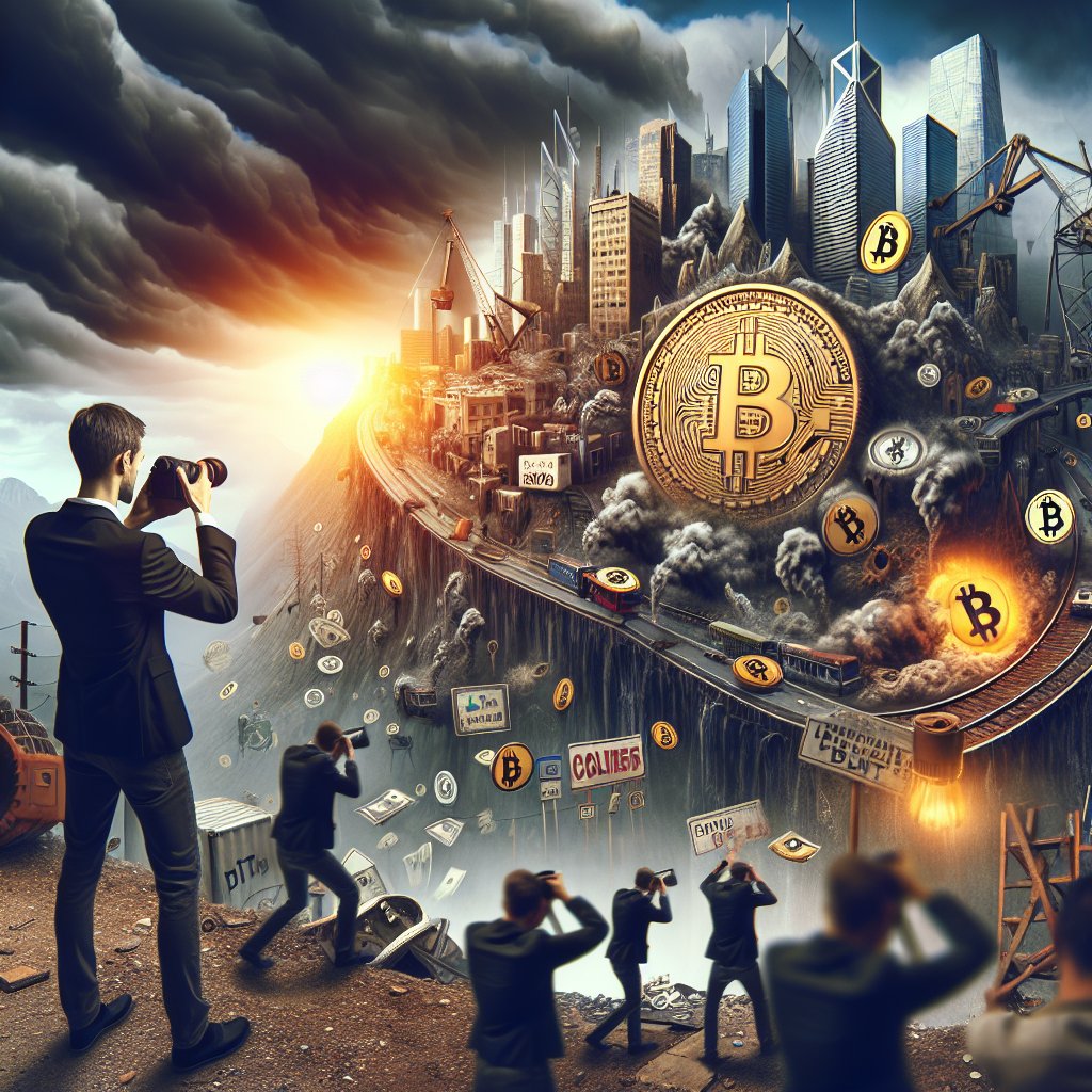 Image for: chatgpt_image_6ce6ab6b.jpg Illustration of Bitcoin's Descent: A Prelude to Digital Dystopia?
