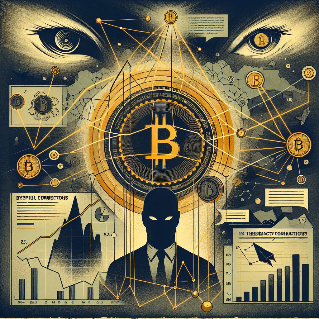 Image for: chatgpt_image_e222f547.jpg A cyberpunk scene depicting a financial market with glowing gold and Bitcoin symbols, representing market manipulation and economic control.