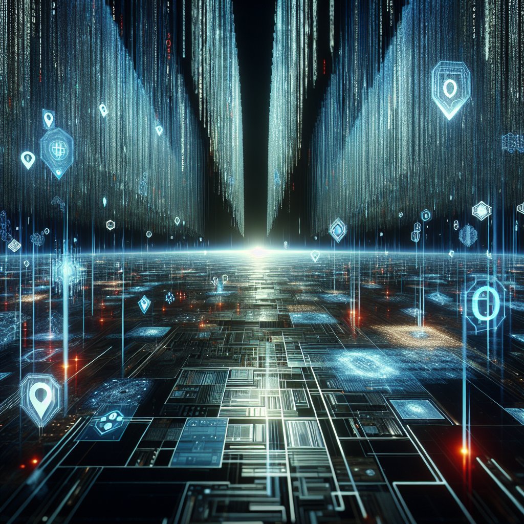 Image for: chatgpt_image_fcd98290.jpg A cyberpunk cityscape with Bitcoin symbols and network connections, illustrating cross-chain complexity.