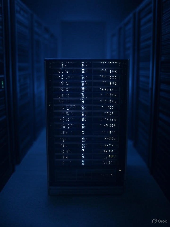 Image for: grok_image_2a012bc9.jpg Illustration of SSD Surge: AI's Data Bottleneck and the Shadow of Control
