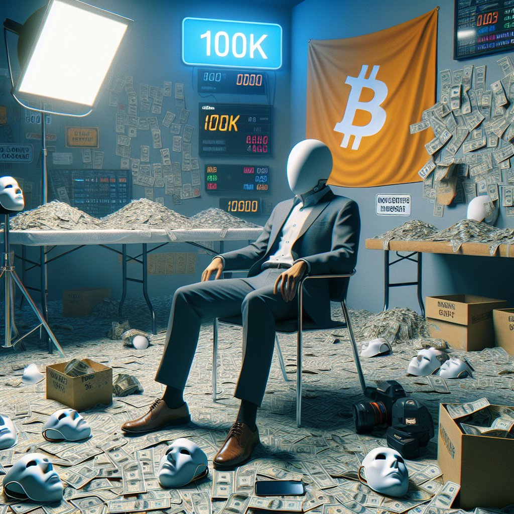 Illustration of Bitcoin’s $100k Milestone Masks Adoption Decline