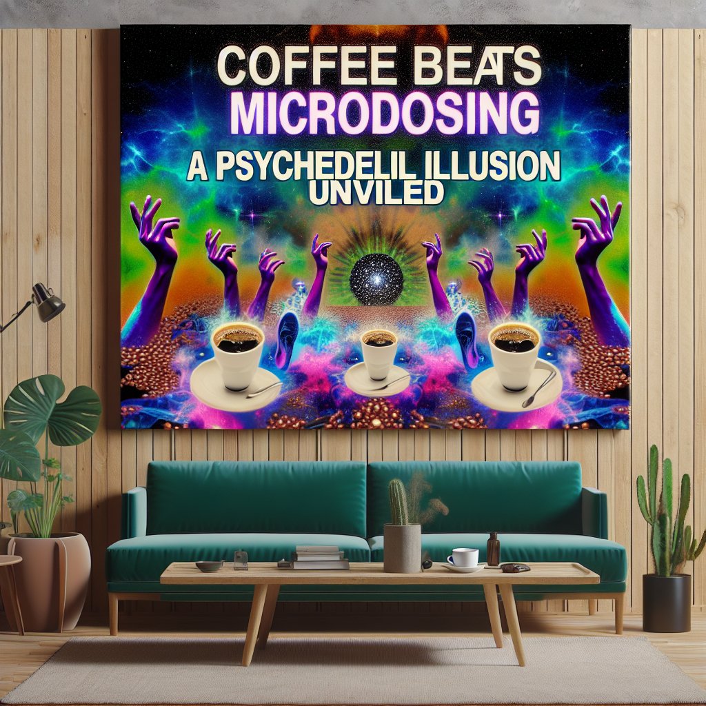 Illustration of Coffee Beats Microdosing: A Psychedelic Illusion Unveiled