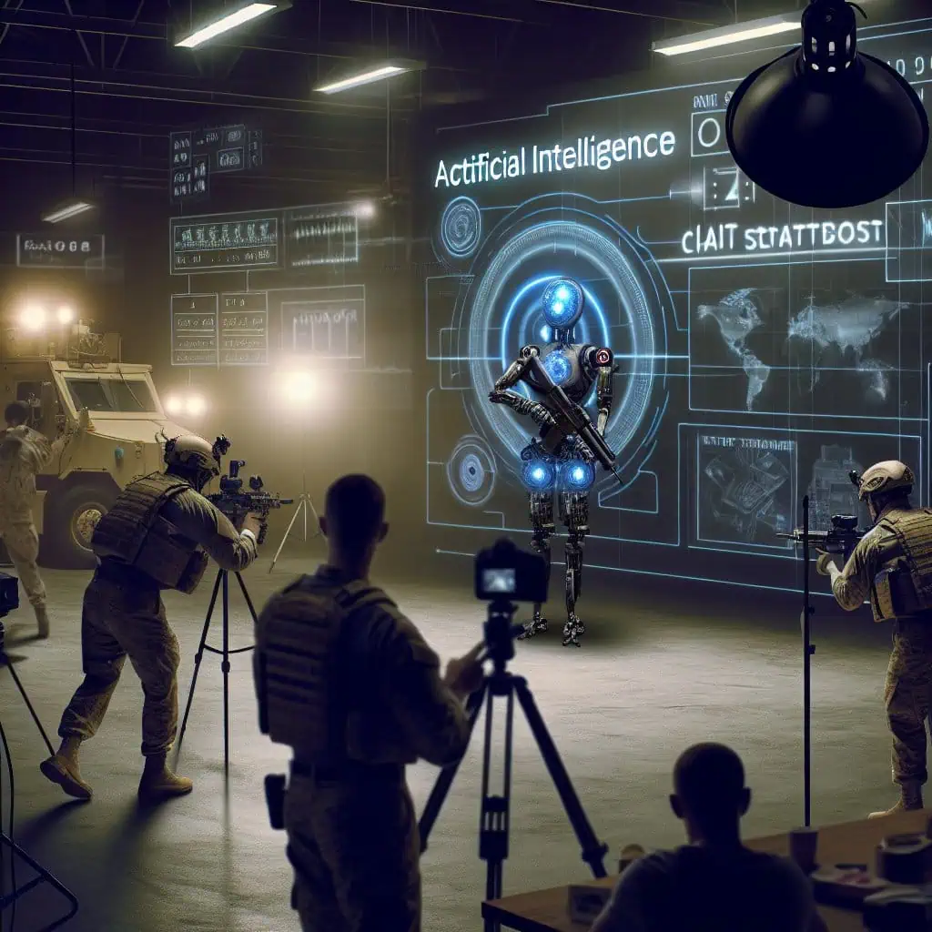 Illustration of AI Chatbots: The New Frontier in Military Targeting