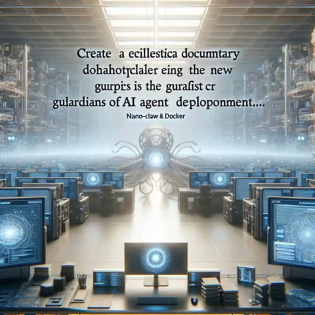 Illustration of NanoClaw and Docker: The New Guardians of AI Agent Deployment