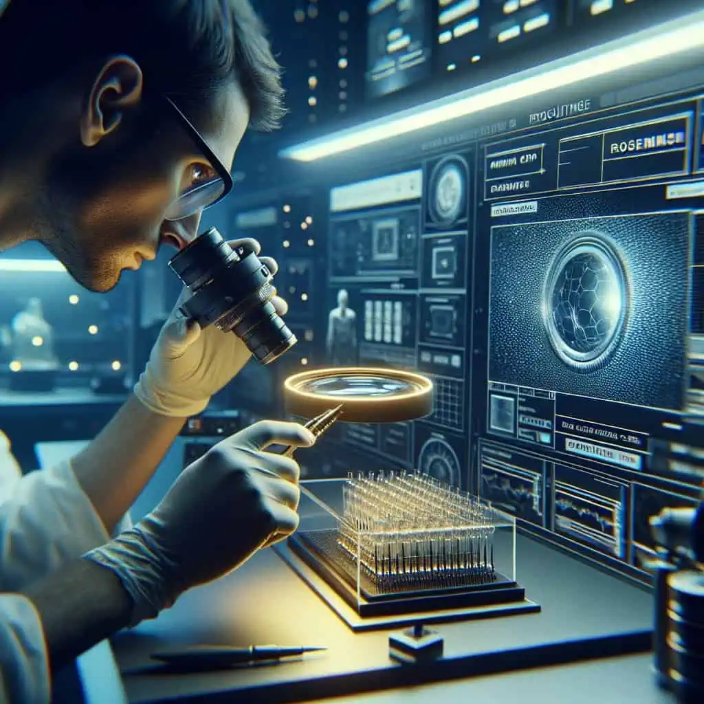 Illustration of Glass Chips: The Next Frontier in AI Surveillance Tech