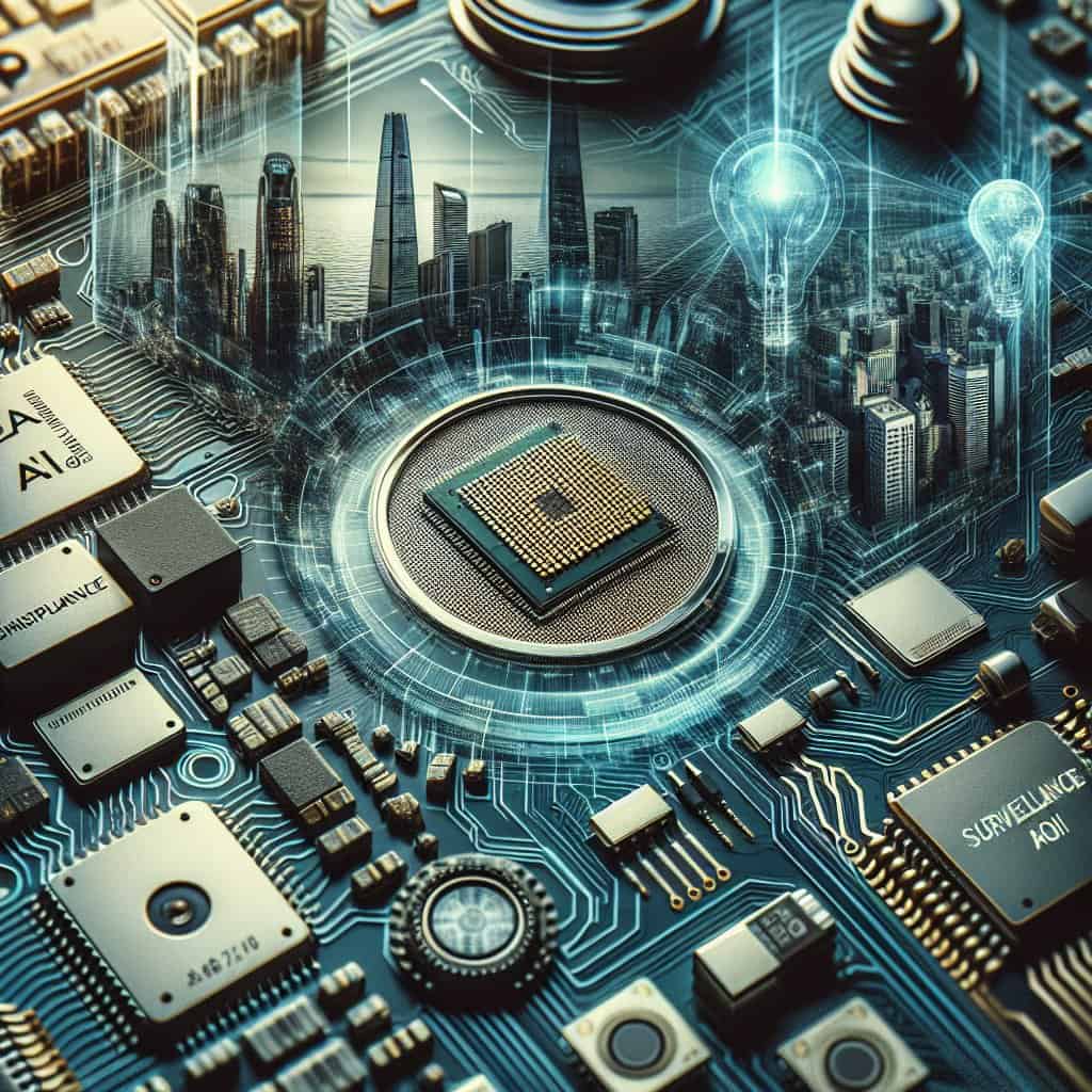 Illustration of Glass Revolution: AI Chips and the New Age of Surveillance