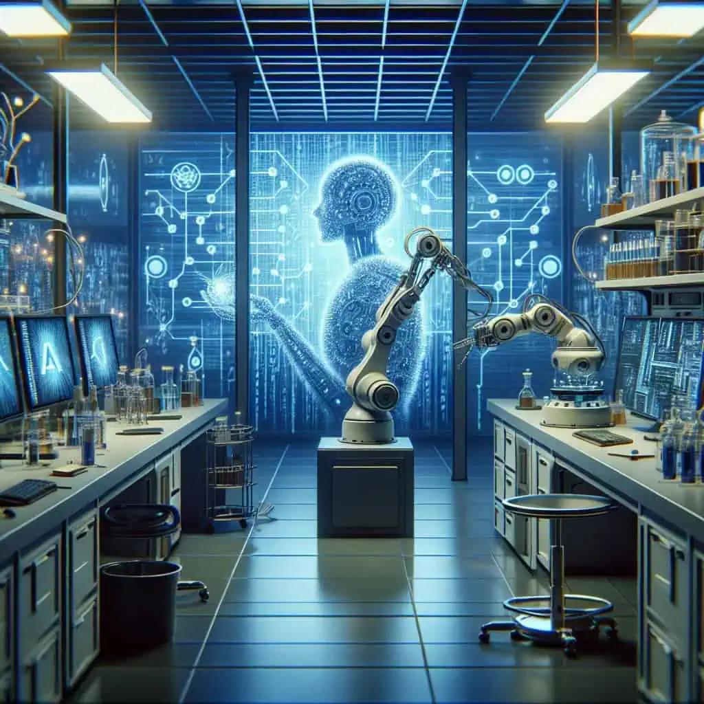 Illustration of Autonomous AI Research: The Dawn of Algorithmic Evolution