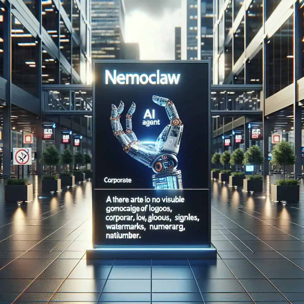 Illustration of Nvidia's NemoClaw: The AI Agent Platform's Corporate Grip
