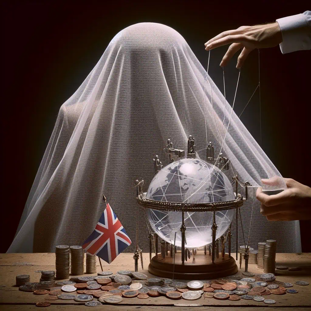 Illustration of UK's Crypto Ban: A Veil Over Political Transparency?