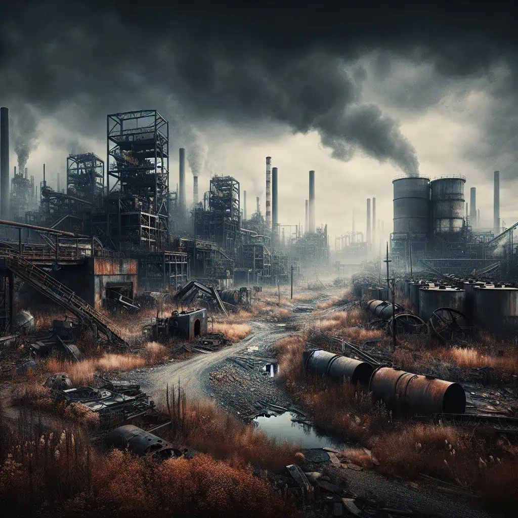 Illustration of US Battery Industry Faces Dystopian Decline