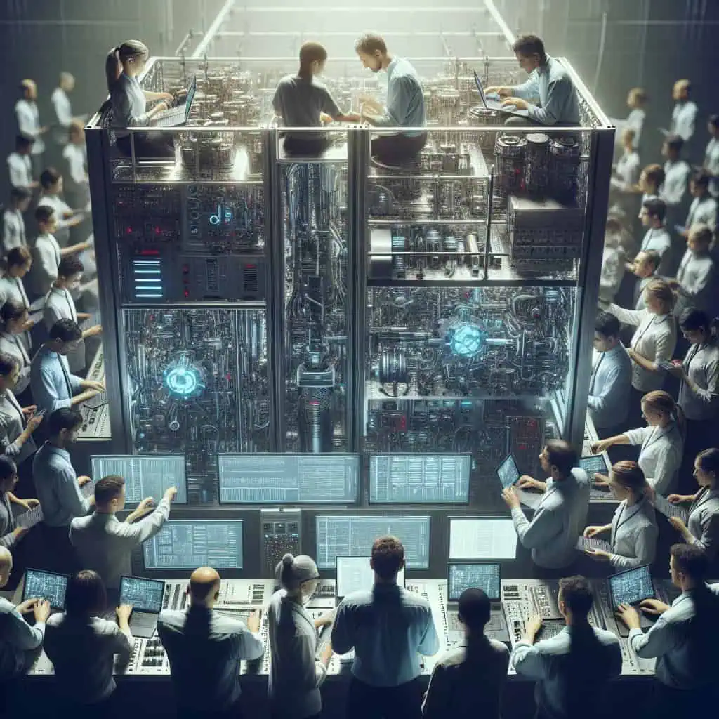 Illustration of AI's Double-Edged Sword: Control and Consequences in Engineering