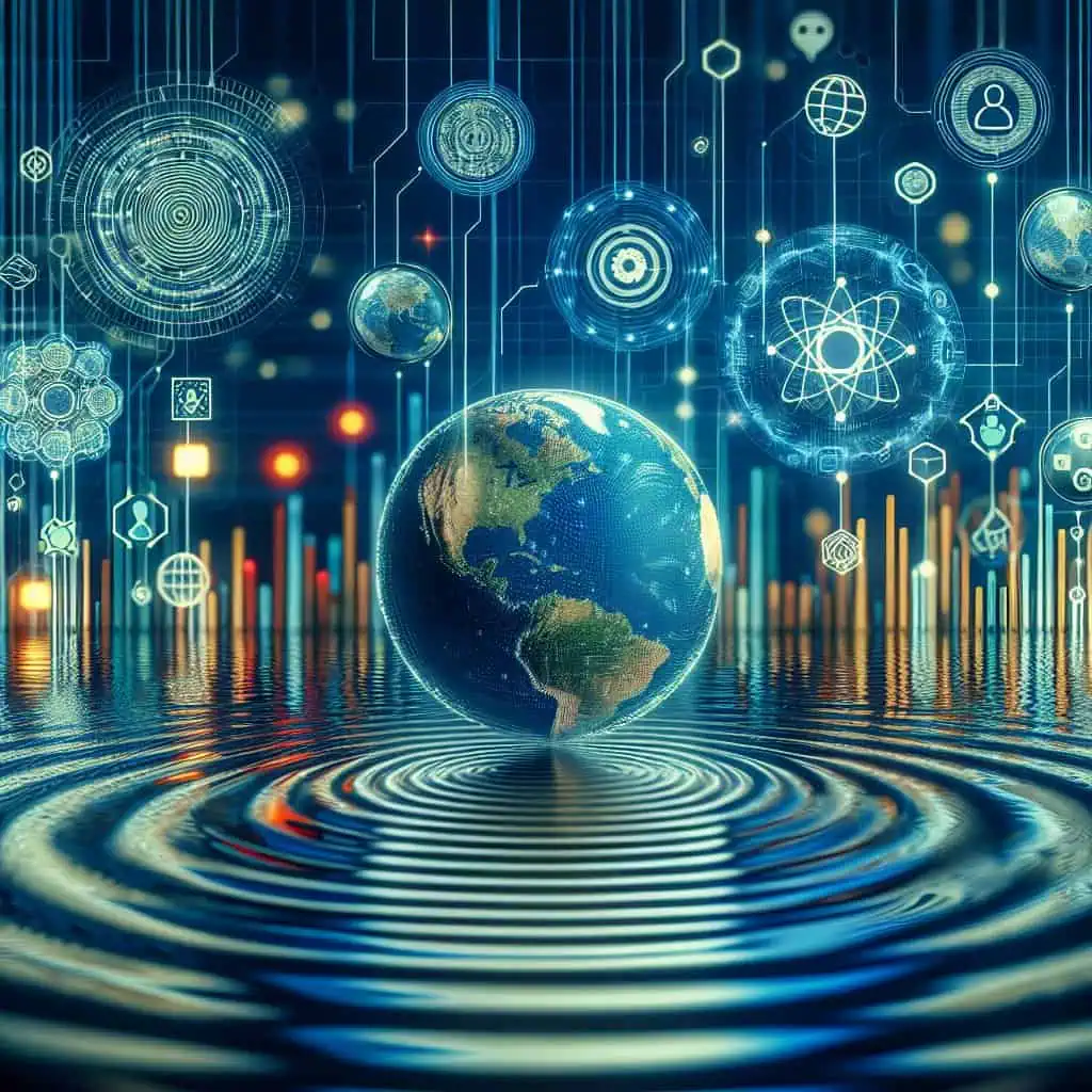 Illustration of Ripple's Blockchain Gambit: Privacy, AI, and the XRP Dilemma