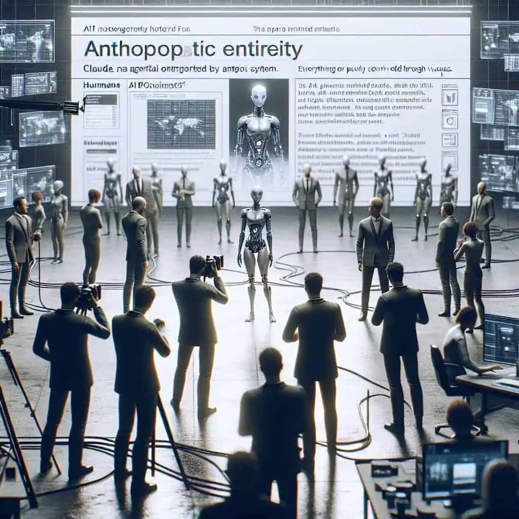 Illustration of Anthropic's Claude Managed Agents: A Dystopian AI Orchestration