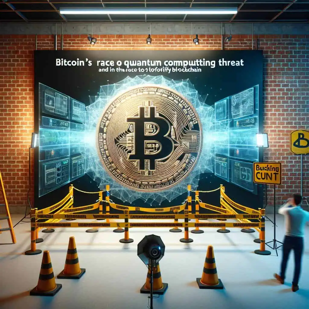 Illustration of Bitcoin's Quantum Threat: The Race to Fortify the Blockchain