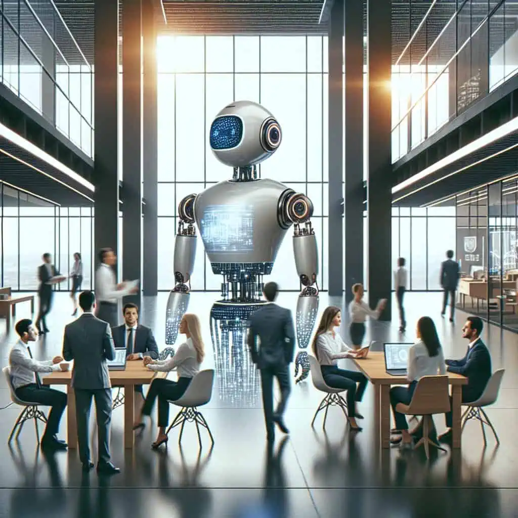 Illustration of Managerbot: AI's Role in Square's Corporate Overhaul