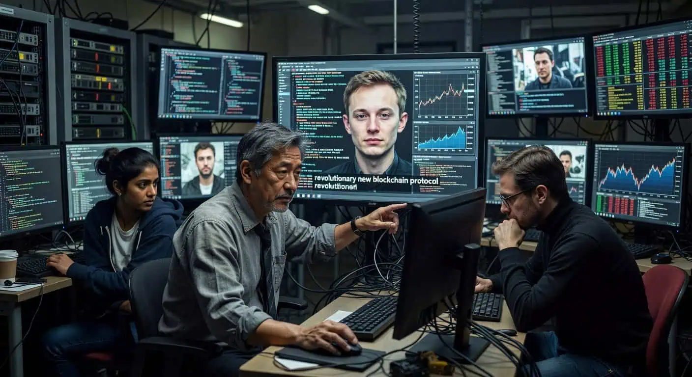 Illustration of Deepfakes Unleashed: AI's New Weapon in the Crypto Deception Wars