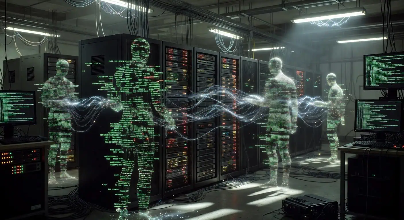Illustration of AI Agent’s 9-Second Database Purge: A Glitch in the Matrix of Control