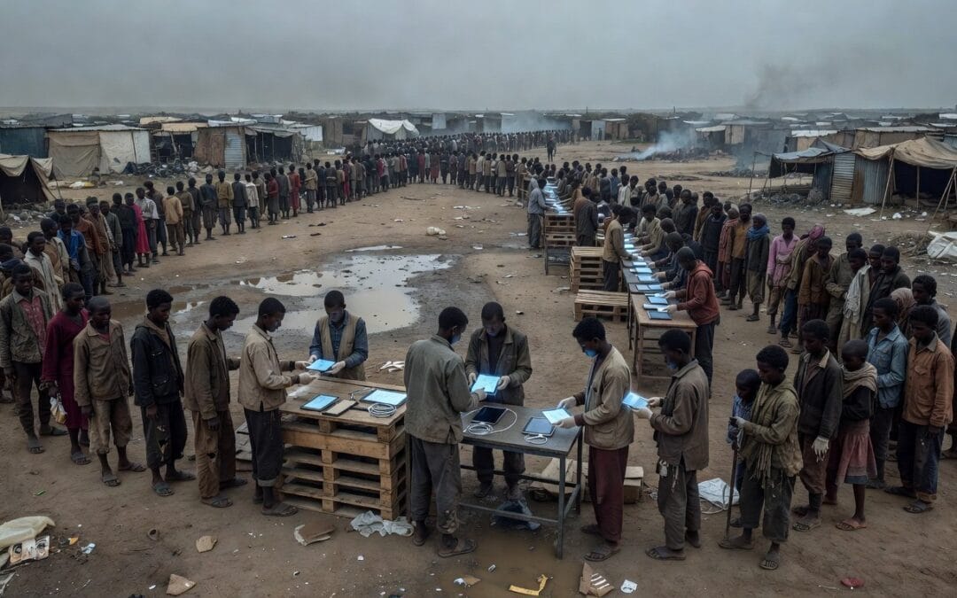 The Algorithmic Handout: A Digital Opioid for the Displaced Masses?