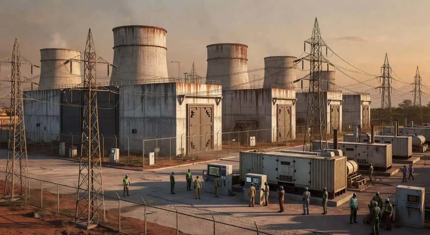 Illustration of Microsoft's Data Fortress: Kenya's Grid on the Brink of Digital Blackout
