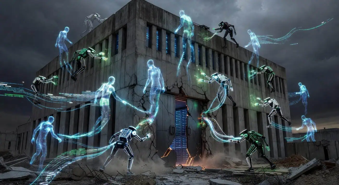Illustration of Digital Ghosts: AI Agents Breach the Citadel of Credentials