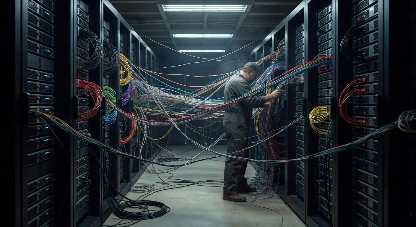 Illustration of AI's Blind Spot: The Context Trap & Architects of Digital Control